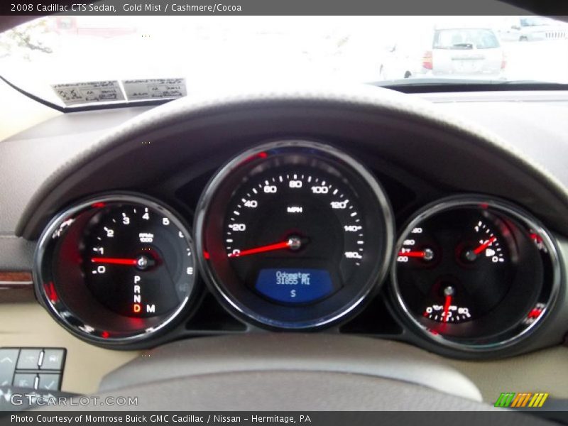 Gold Mist / Cashmere/Cocoa 2008 Cadillac CTS Sedan