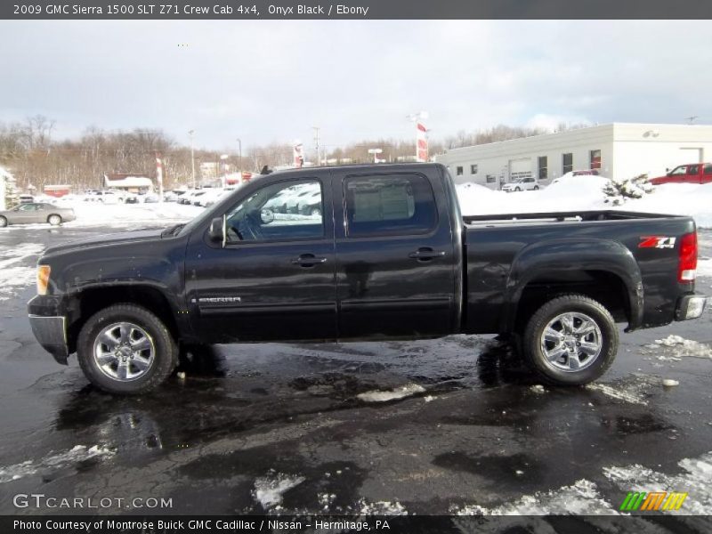 Onyx Black / Ebony 2009 GMC Sierra 1500 SLT Z71 Crew Cab 4x4