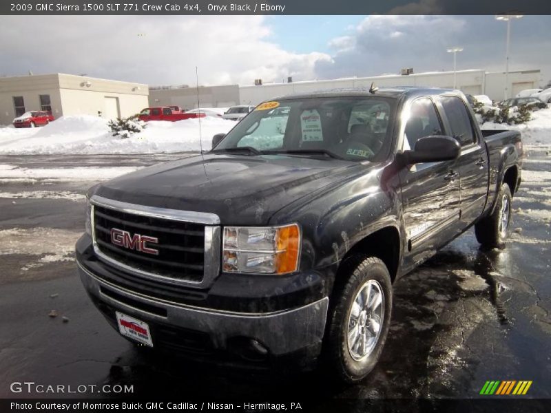 Onyx Black / Ebony 2009 GMC Sierra 1500 SLT Z71 Crew Cab 4x4