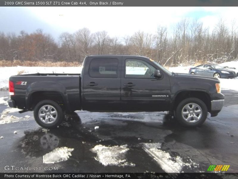 Onyx Black / Ebony 2009 GMC Sierra 1500 SLT Z71 Crew Cab 4x4