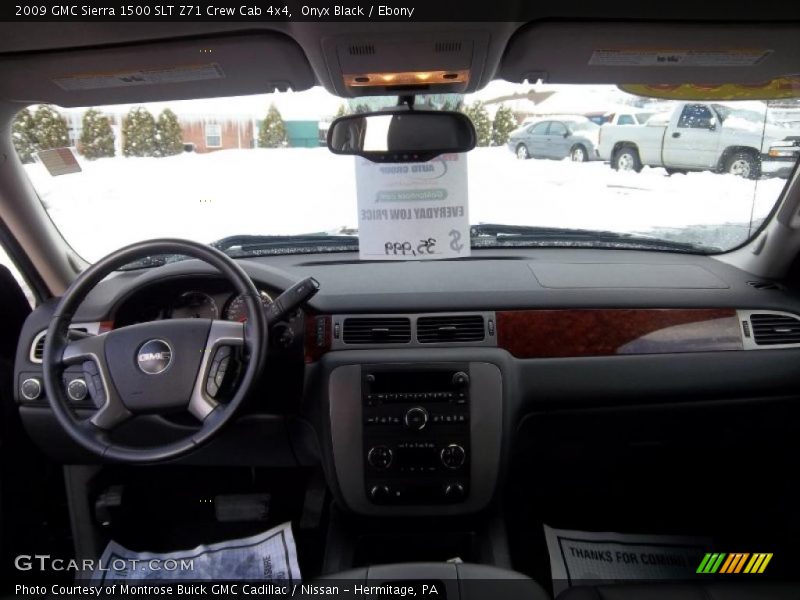 Onyx Black / Ebony 2009 GMC Sierra 1500 SLT Z71 Crew Cab 4x4