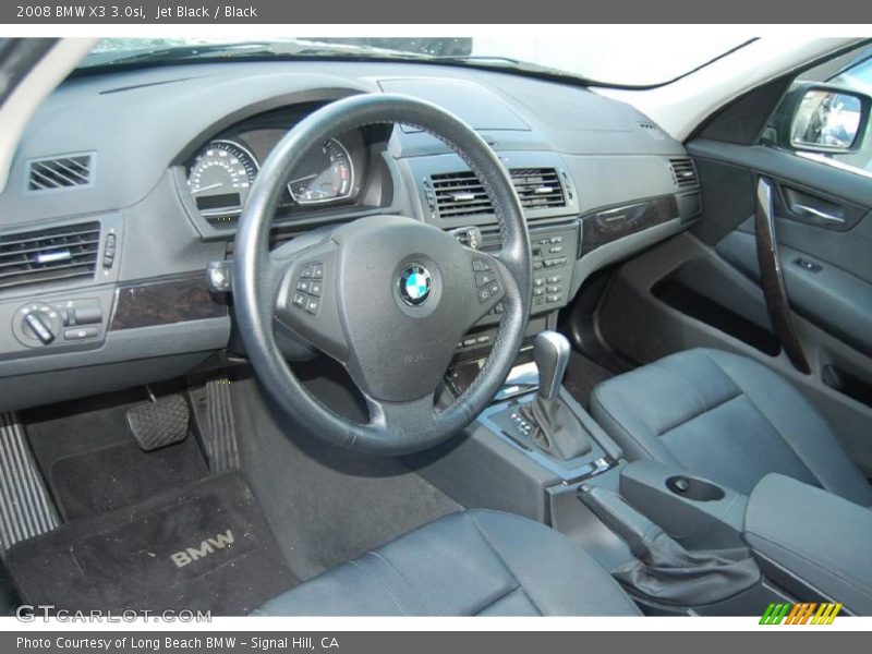 Jet Black / Black 2008 BMW X3 3.0si