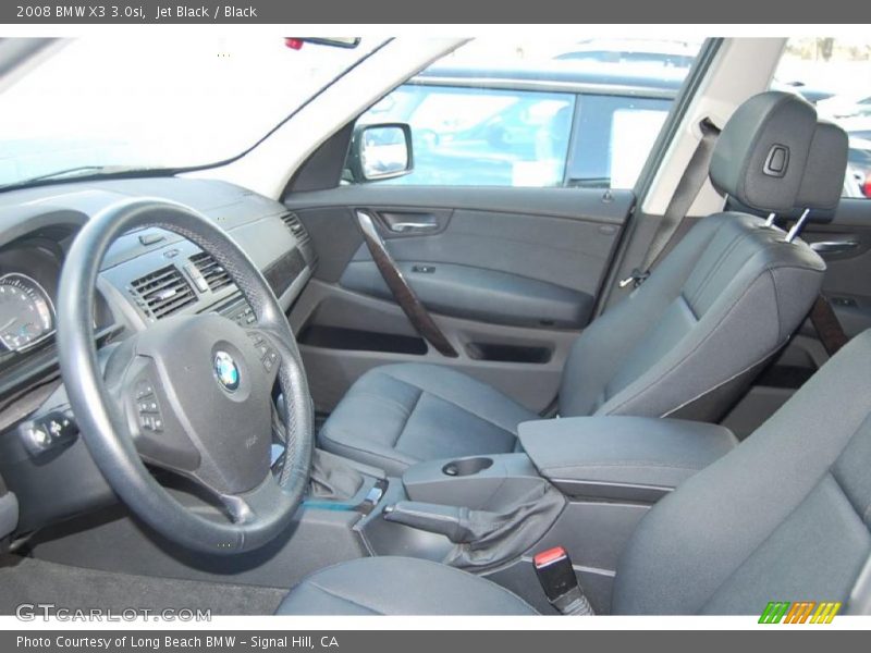 Jet Black / Black 2008 BMW X3 3.0si