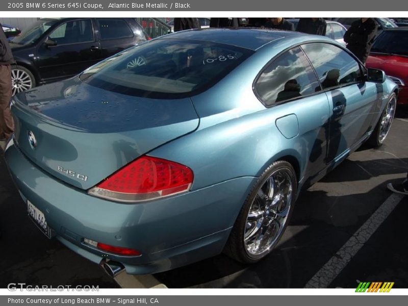 Atlantic Blue Metallic / Black 2005 BMW 6 Series 645i Coupe