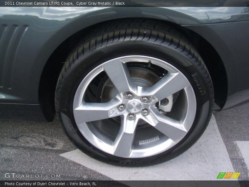 Cyber Gray Metallic / Black 2011 Chevrolet Camaro LT/RS Coupe
