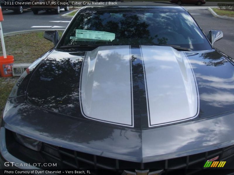 Cyber Gray Metallic / Black 2011 Chevrolet Camaro LT/RS Coupe