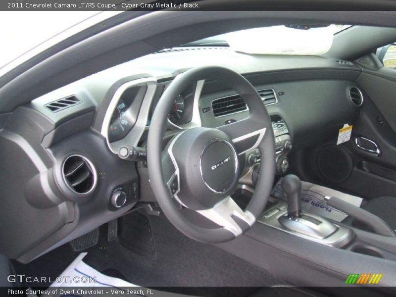 Cyber Gray Metallic / Black 2011 Chevrolet Camaro LT/RS Coupe