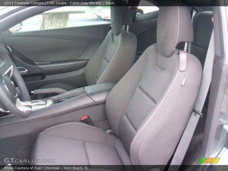 Cyber Gray Metallic / Black 2011 Chevrolet Camaro LT/RS Coupe