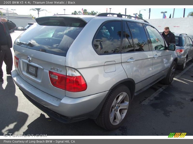 Titanium Silver Metallic / Black 2005 BMW X5 4.4i
