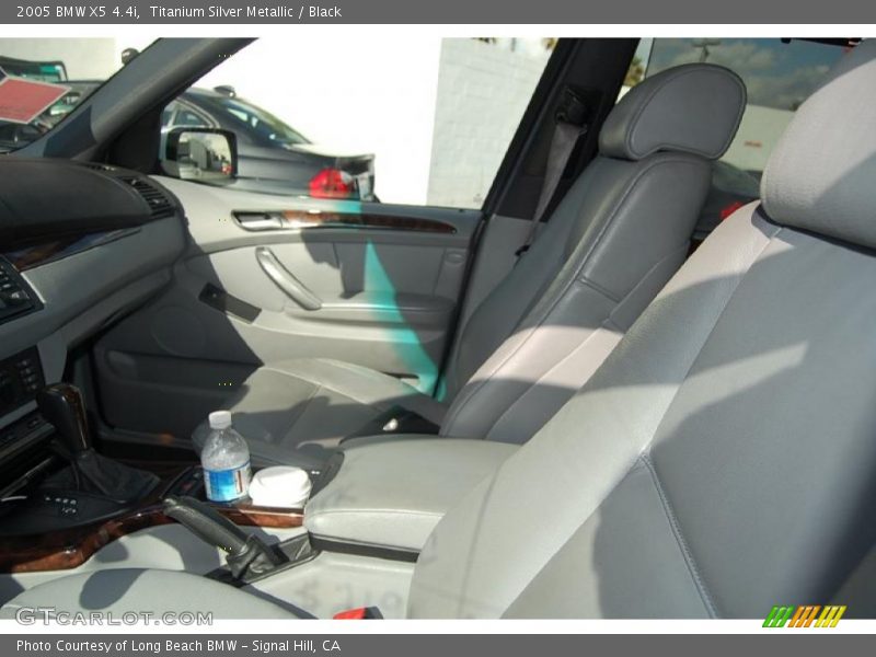 Titanium Silver Metallic / Black 2005 BMW X5 4.4i