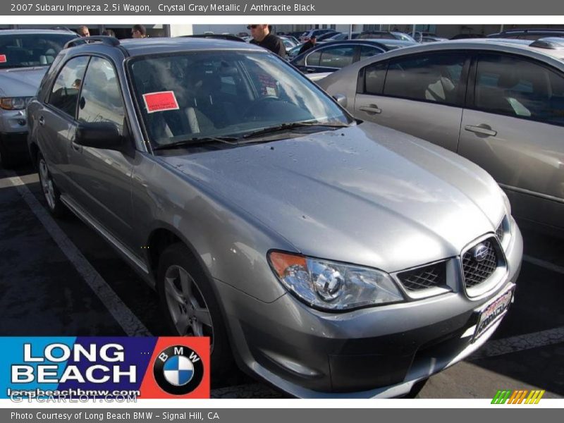 Crystal Gray Metallic / Anthracite Black 2007 Subaru Impreza 2.5i Wagon
