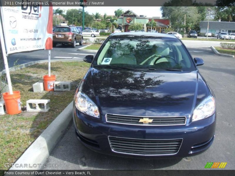 Imperial Blue Metallic / Neutral 2011 Chevrolet Impala LS