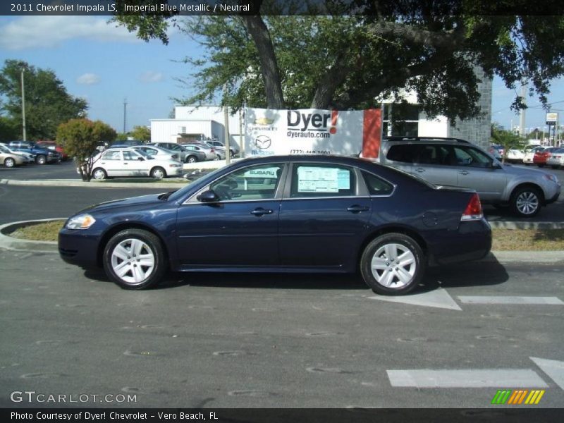 Imperial Blue Metallic / Neutral 2011 Chevrolet Impala LS
