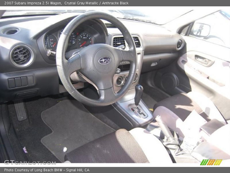Crystal Gray Metallic / Anthracite Black 2007 Subaru Impreza 2.5i Wagon