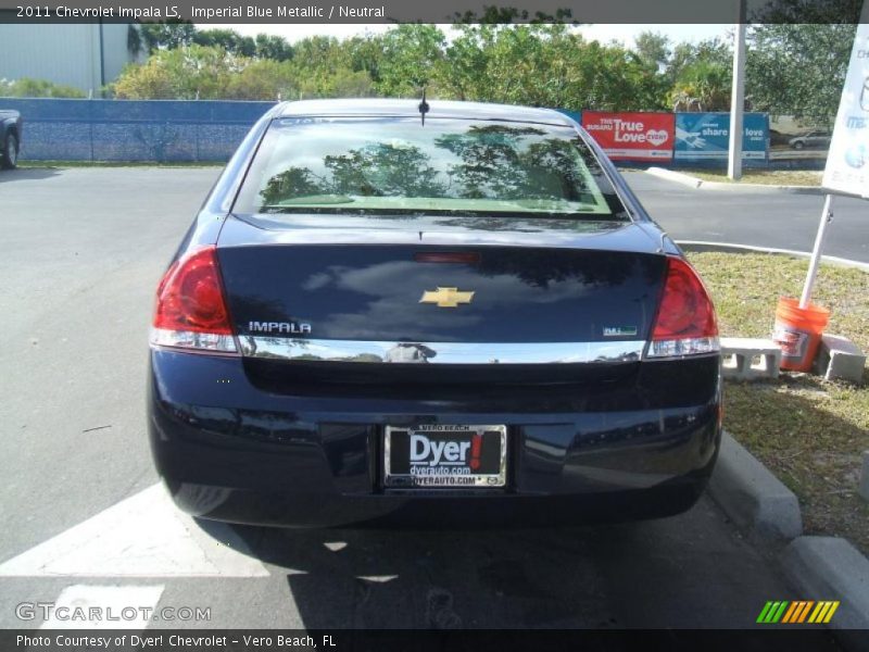 Imperial Blue Metallic / Neutral 2011 Chevrolet Impala LS