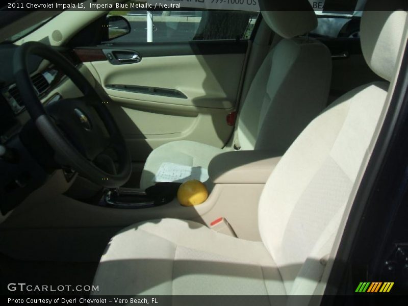 Imperial Blue Metallic / Neutral 2011 Chevrolet Impala LS