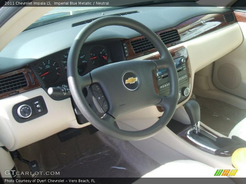 Imperial Blue Metallic / Neutral 2011 Chevrolet Impala LS