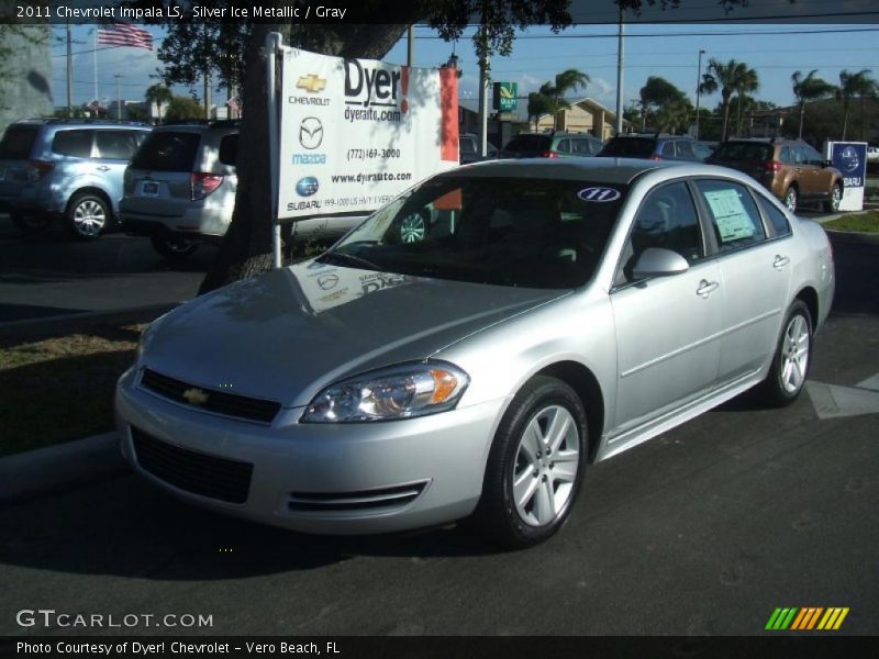 Silver Ice Metallic / Gray 2011 Chevrolet Impala LS