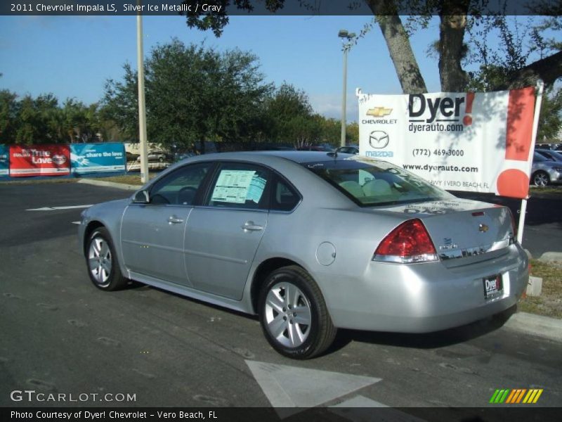 Silver Ice Metallic / Gray 2011 Chevrolet Impala LS