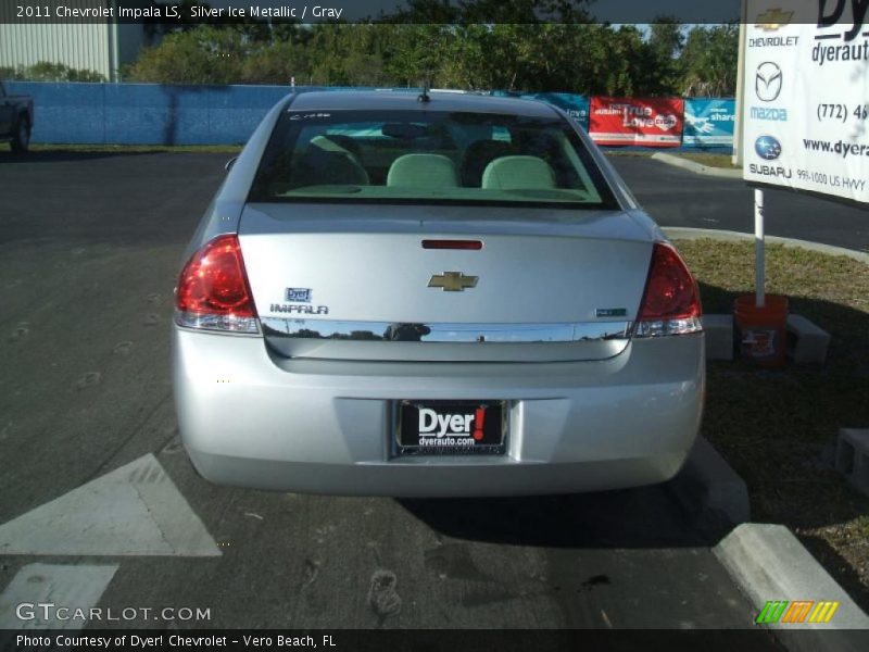 Silver Ice Metallic / Gray 2011 Chevrolet Impala LS