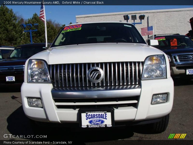 Oxford White / Charcoal Black 2006 Mercury Mountaineer Luxury AWD