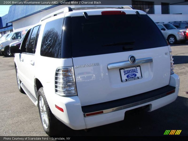 Oxford White / Charcoal Black 2006 Mercury Mountaineer Luxury AWD