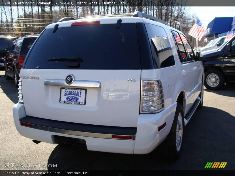Oxford White / Charcoal Black 2006 Mercury Mountaineer Luxury AWD