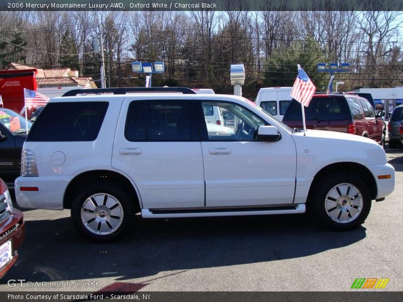 Oxford White / Charcoal Black 2006 Mercury Mountaineer Luxury AWD