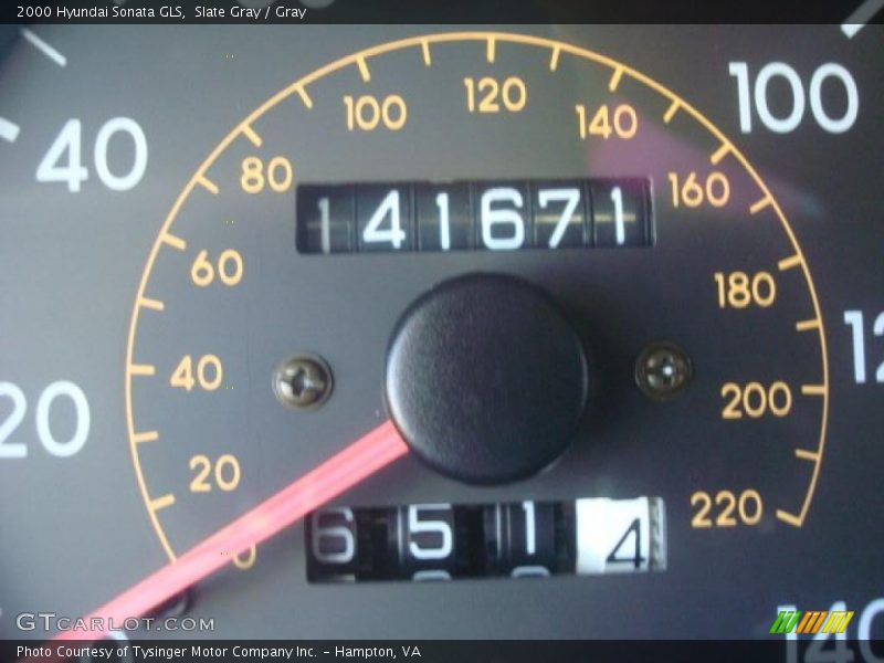 Slate Gray / Gray 2000 Hyundai Sonata GLS