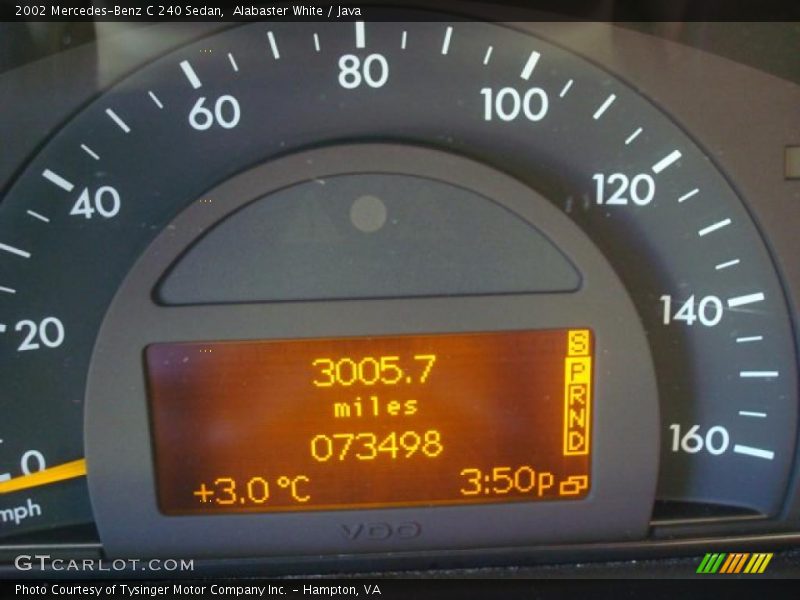 Alabaster White / Java 2002 Mercedes-Benz C 240 Sedan