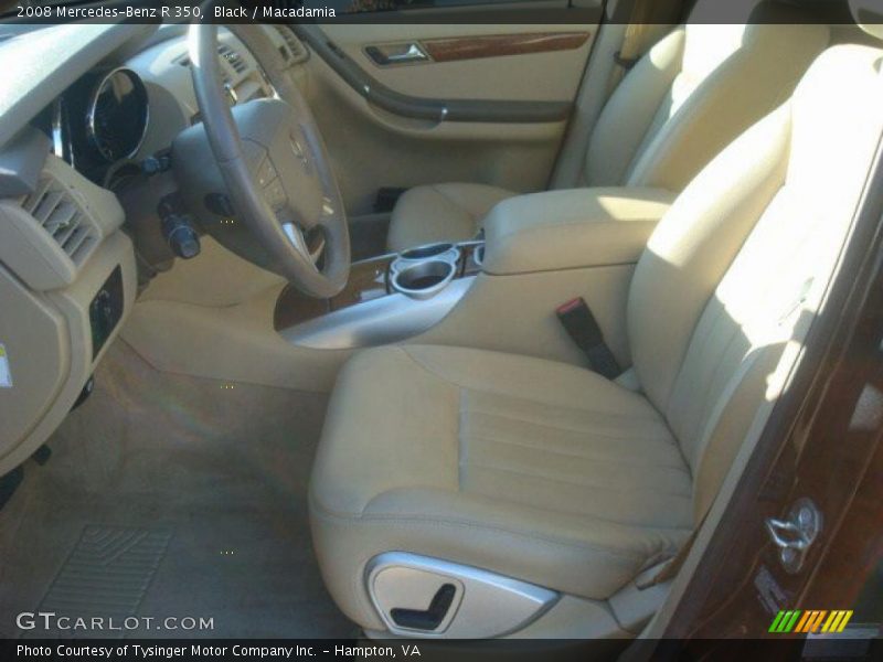 Black / Macadamia 2008 Mercedes-Benz R 350