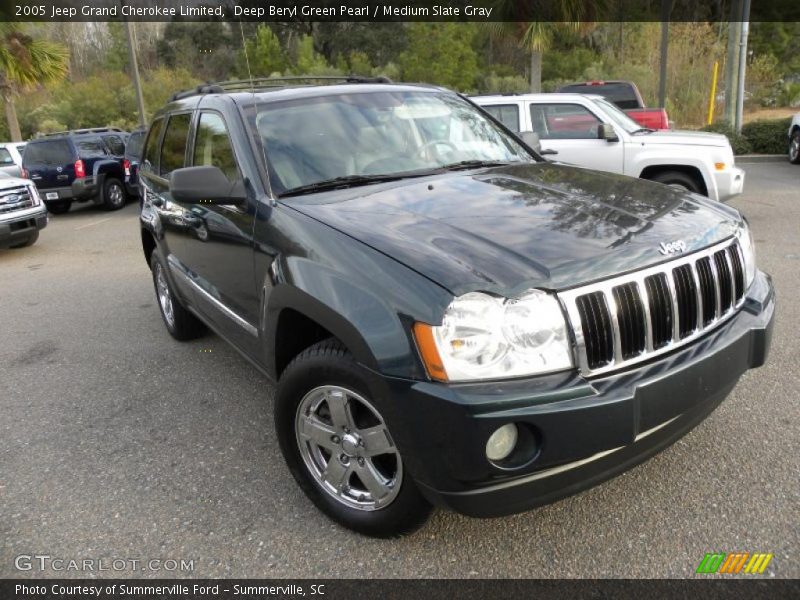 Deep Beryl Green Pearl / Medium Slate Gray 2005 Jeep Grand Cherokee Limited