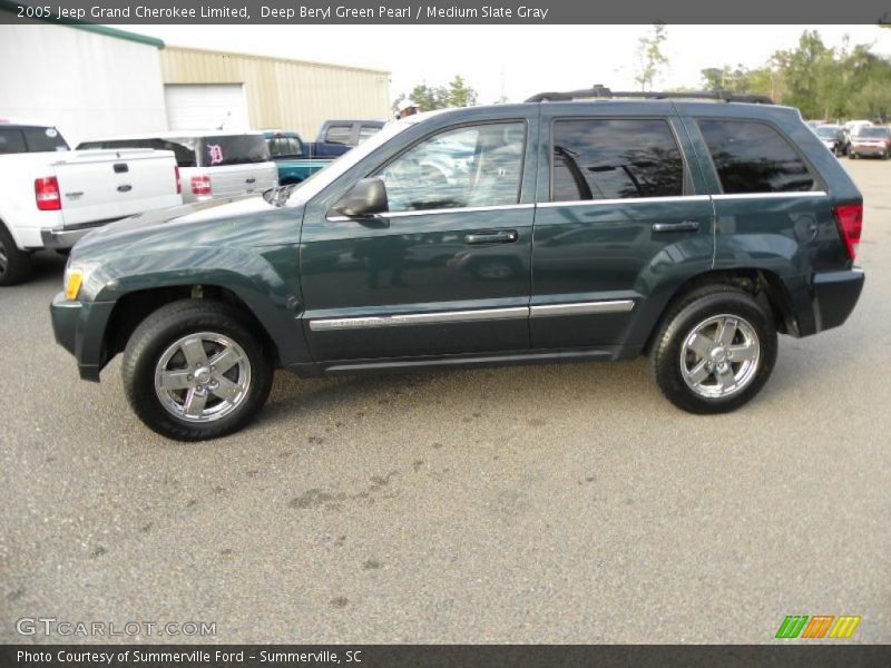 Deep Beryl Green Pearl / Medium Slate Gray 2005 Jeep Grand Cherokee Limited