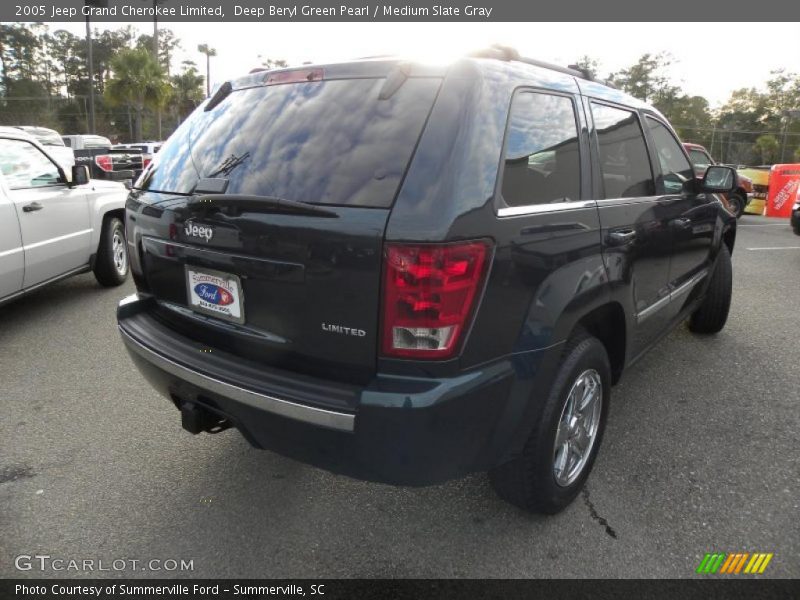 Deep Beryl Green Pearl / Medium Slate Gray 2005 Jeep Grand Cherokee Limited