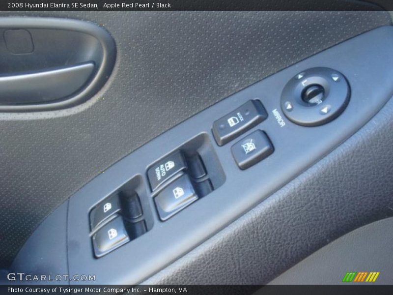 Apple Red Pearl / Black 2008 Hyundai Elantra SE Sedan