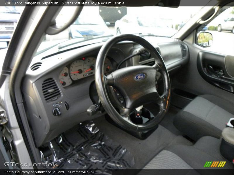 Silver Frost Metallic / Medium Pebble 2003 Ford Ranger XL SuperCab