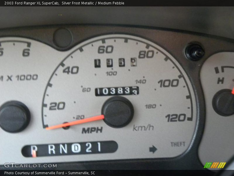 Silver Frost Metallic / Medium Pebble 2003 Ford Ranger XL SuperCab