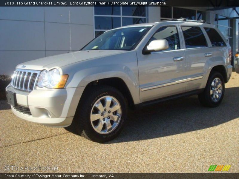 Light Graystone Pearl / Dark Slate Gray/Light Graystone 2010 Jeep Grand Cherokee Limited