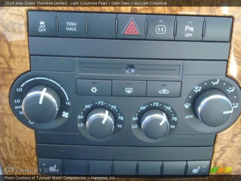 Controls of 2010 Grand Cherokee Limited