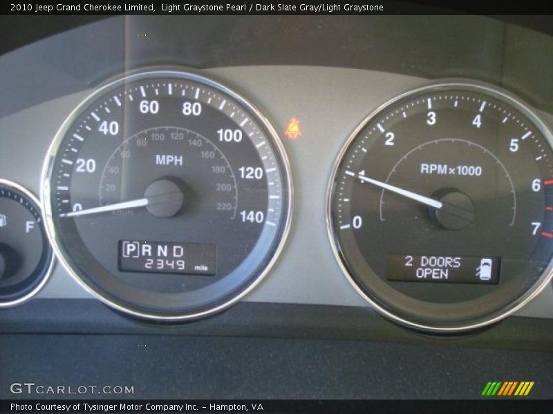Light Graystone Pearl / Dark Slate Gray/Light Graystone 2010 Jeep Grand Cherokee Limited