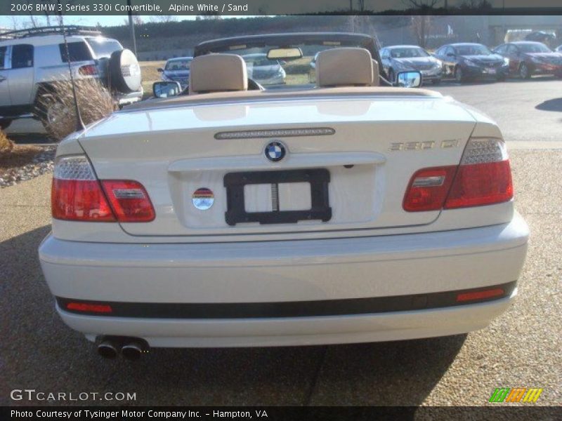 Alpine White / Sand 2006 BMW 3 Series 330i Convertible