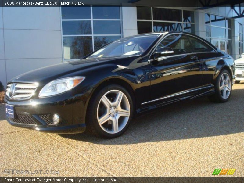 Black / Black 2008 Mercedes-Benz CL 550