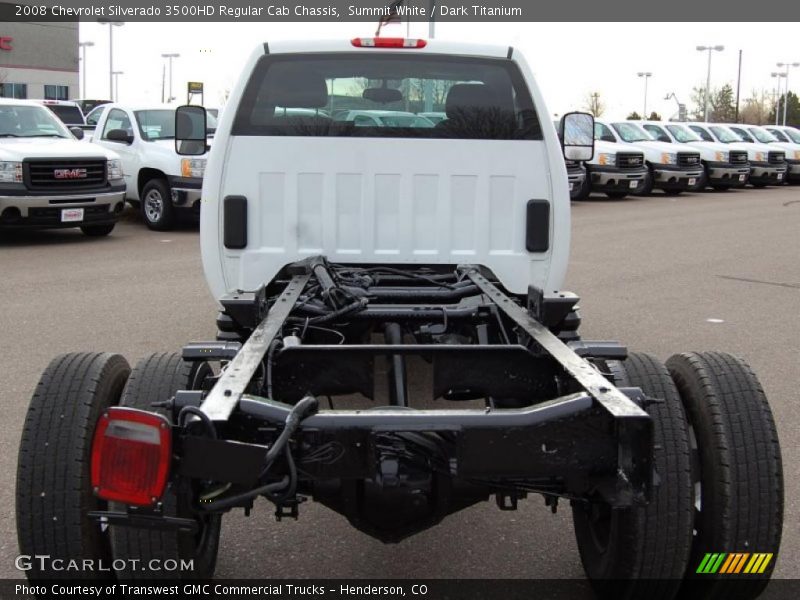 Summit White / Dark Titanium 2008 Chevrolet Silverado 3500HD Regular Cab Chassis