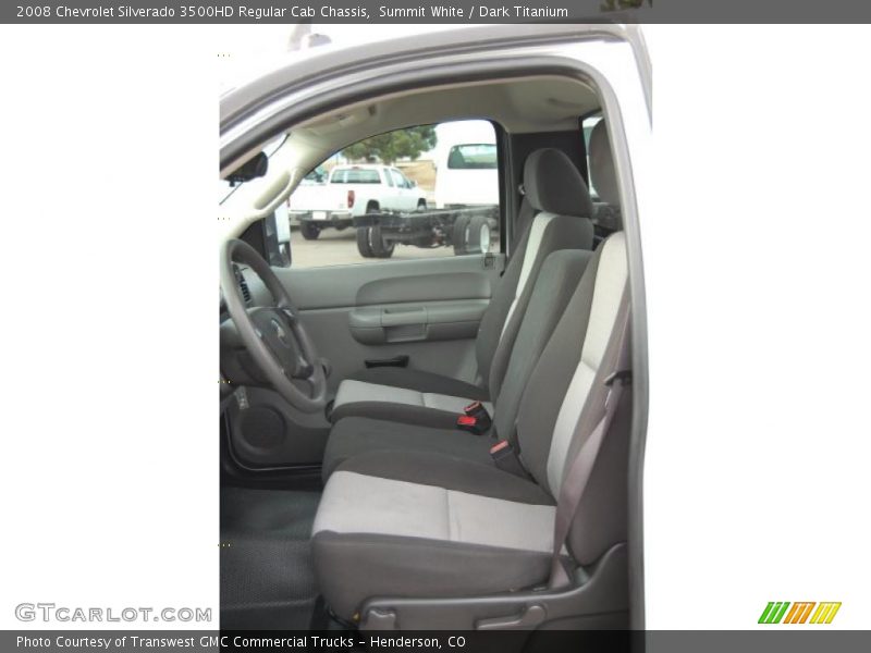Summit White / Dark Titanium 2008 Chevrolet Silverado 3500HD Regular Cab Chassis
