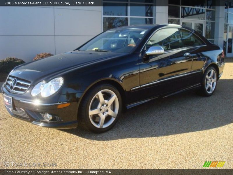 Black / Black 2006 Mercedes-Benz CLK 500 Coupe