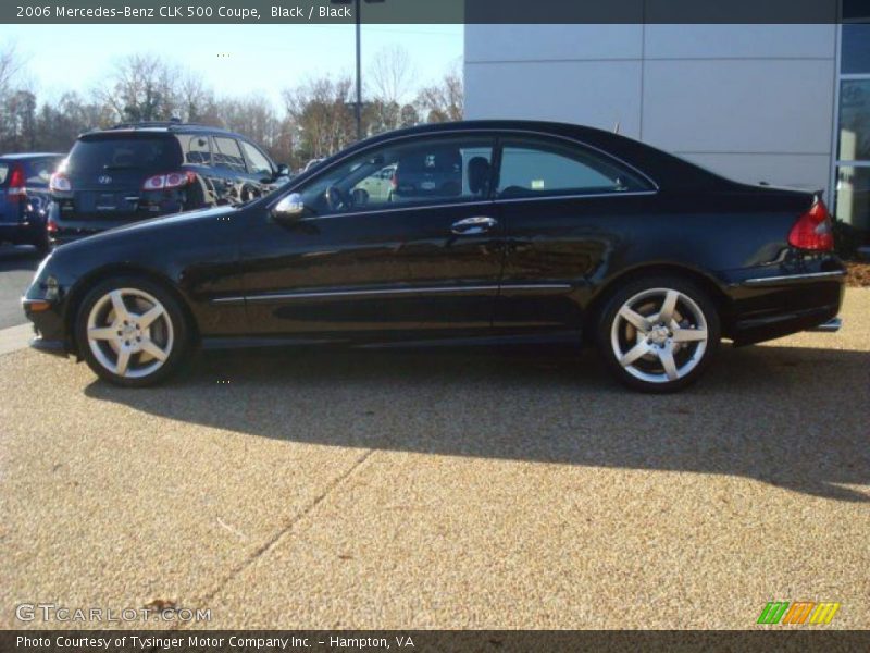 Black / Black 2006 Mercedes-Benz CLK 500 Coupe