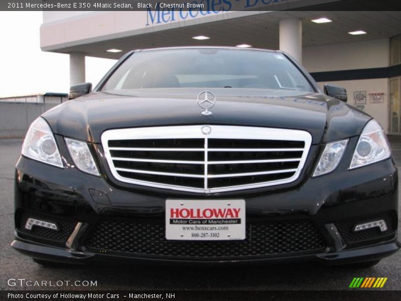Black / Chestnut Brown 2011 Mercedes-Benz E 350 4Matic Sedan