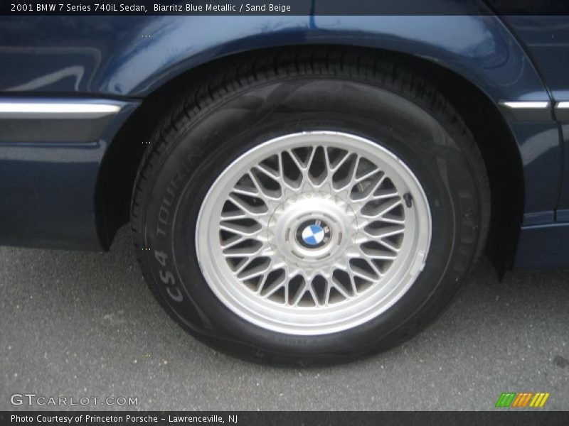 Biarritz Blue Metallic / Sand Beige 2001 BMW 7 Series 740iL Sedan
