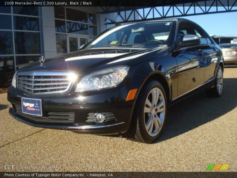 Black / Black 2008 Mercedes-Benz C 300 Luxury