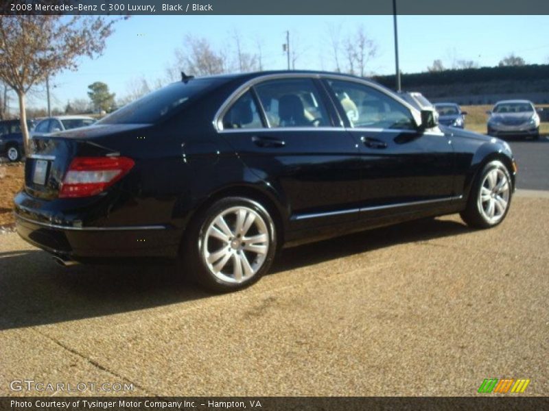 Black / Black 2008 Mercedes-Benz C 300 Luxury